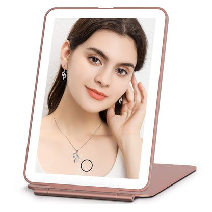 Irisé Portable LED Mirror - Rose Gold