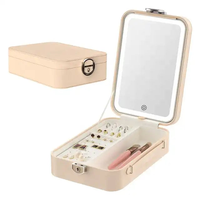 The Bijou LED Mirror Jewelry Case